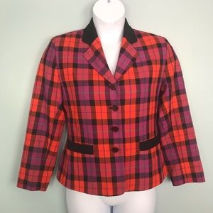 Vintage Glo Red & Pink Blazer